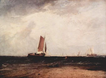 Fiskeri på Blythe -sand, når tidevandet kommer ind